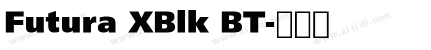 Futura XBlk BT字体转换